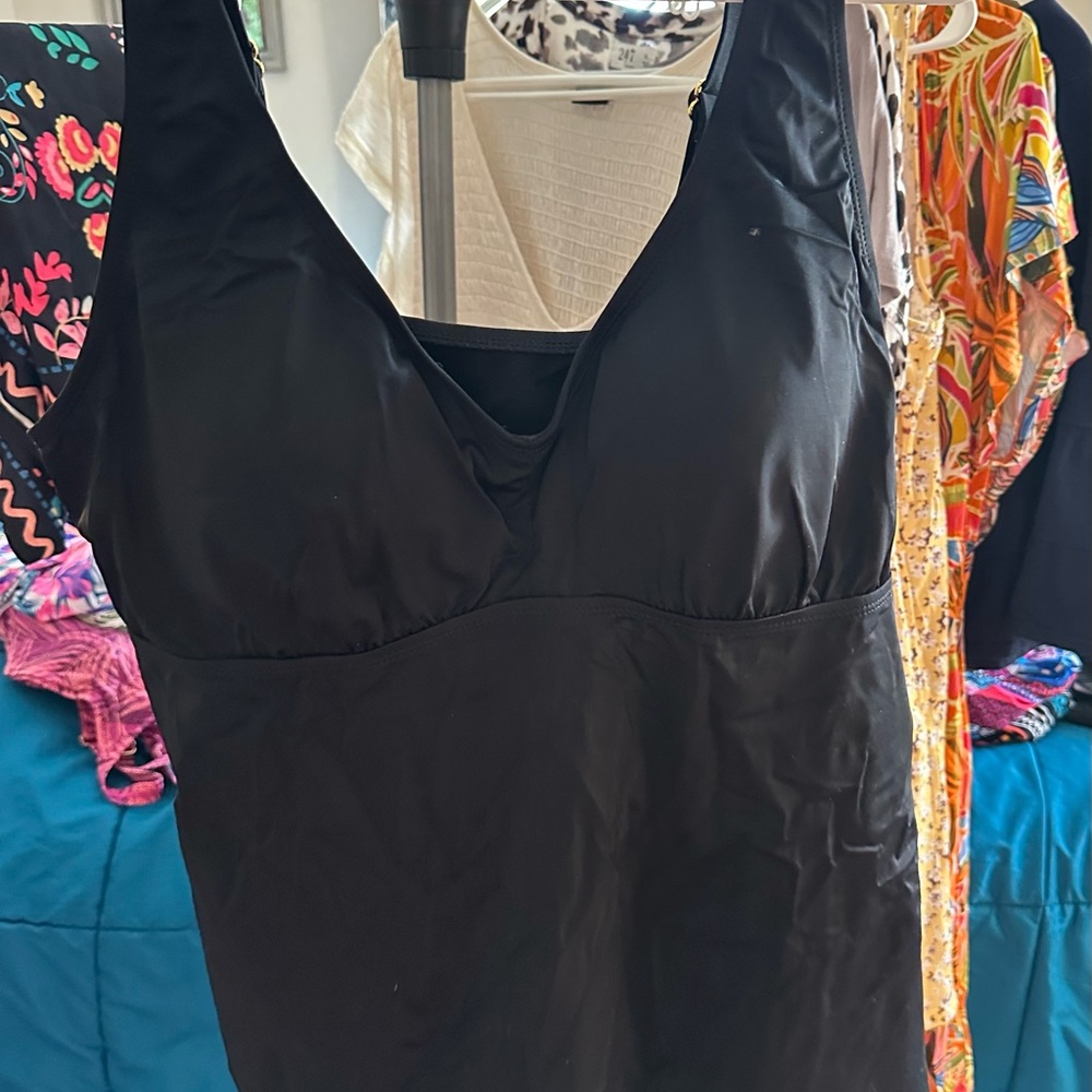 Swimsuits For All Black tankini top Swimsuit - never worn